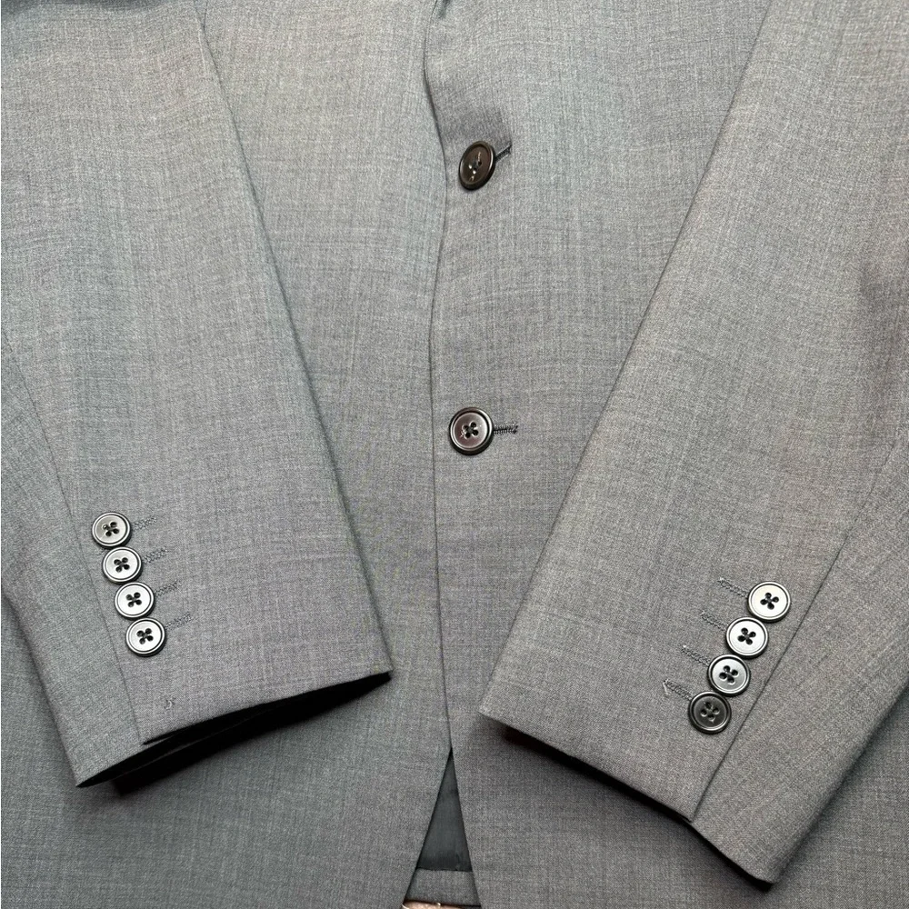 Theory Men's Chambers Blazer Suit Coat in Stretch Wool Medium Charcoal Size 46R